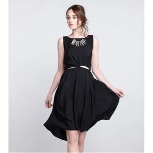 RARE Anthropologie Treasure by Samantha Pleet Black Dress New with Tags